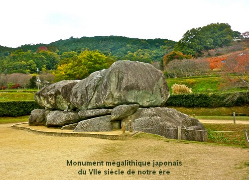 Monument mégalithique japonais du 7eme siècle de notre ère