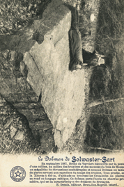 « Dolmen de Solwaster » qui n’est en fait qu’un bloc naturel sans signification archéologique.