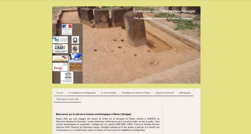 Le site sur la nécropole mégalithique de Wanar (Sénégal)