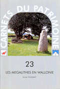 Couverture des Mégalithes en Wallonie.