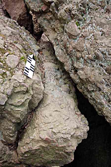 Exemple de roche poudingue.